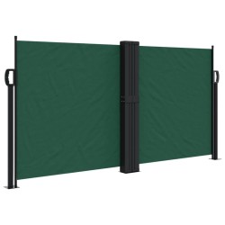 Auvent latéral rétractable vert foncé 120x1200 cm 