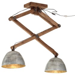 Plafonnier 25 W argent vintage 29x18x85 cm E27 