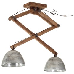 Plafonnier 25 W argent vintage 29x18x85 cm E27 