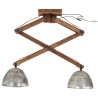 Plafonnier 25 W argent vintage 29x18x85 cm E27 