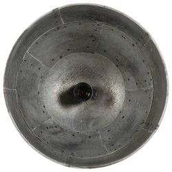 Plafonnier 25 W argent vintage 29x18x85 cm E27 