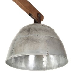 Plafonnier 25 W argent vintage 29x18x85 cm E27 