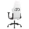 Chaise de jeu de massage avec repose-pied Blanc rose Similicuir 