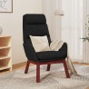 Chaise de relaxation Noir Tissu 