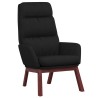 Chaise de relaxation Noir Tissu 