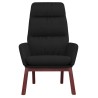 Chaise de relaxation Noir Tissu 