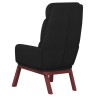 Chaise de relaxation Noir Tissu 