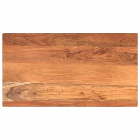 Dessus de table 120x50x3,8cm rectangulaire bois massif d'acacia 