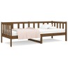 Lit de jour sans matelas marron miel 80x200 cm bois pin massif 