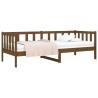 Lit de jour sans matelas marron miel 80x200 cm bois pin massif 