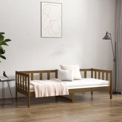 Lit de jour sans matelas marron miel 80x200 cm bois pin massif 