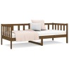Lit de jour sans matelas marron miel 80x200 cm bois pin massif 