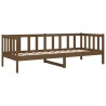 Lit de jour sans matelas marron miel 80x200 cm bois pin massif 
