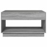 Table basse avec LED infini sonoma gris 90x50x50 cm 