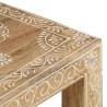 Tables d'appoint peintes à la main 2pcs Bois de Manguier solide 