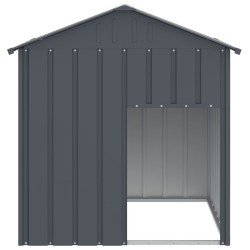 Niche pour chien avec toit anthracite acier galvanisé 