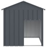 Niche pour chien avec toit anthracite acier galvanisé 