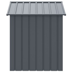 Niche pour chien avec toit anthracite acier galvanisé 