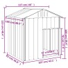 Niche pour chien avec toit anthracite acier galvanisé 