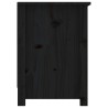 Meuble TV Noir 103x36,5x52 cm Bois de pin massif 
