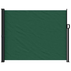 Auvent latéral rétractable vert foncé 160x500 cm 
