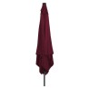 Parasol de jardin carréavec LED 295x245 cm Bordeaux 