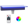 Déversoir pour cascade avec LED RVB Acrylique 45 cm 