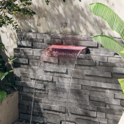 Déversoir pour cascade avec LED RVB Acrylique 45 cm 