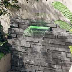 Déversoir pour cascade avec LED RVB Acrylique 45 cm 