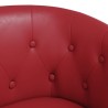 Chaise cabriolet rouge bordeaux similicuir 