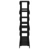Support à plantes Noir 104,5x25x109,5 cm Bois massif de pin 