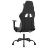 Chaise de jeu avec repose-pied Noir et camouflage Similicuir 