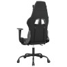 Chaise de jeu de massage repose-pied Noir&Camouflage Similicuir 