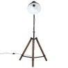 Lampadaire 25 W noir 75x75x90-150 cm E27 