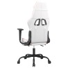 Chaise de jeu avec repose-pied Blanc et rose Similicuir 
