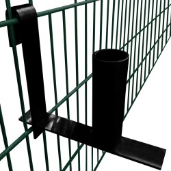 Distributeurs de bandes de clôture d'intimité 3 pcs Acier 