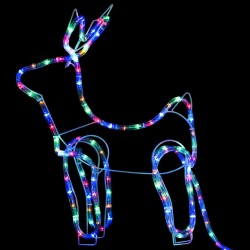 Décoration de Noël d'extérieur Renne et traîneau 252 LED 