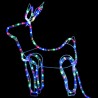 Décoration de Noël d'extérieur Renne et traîneau 252 LED 