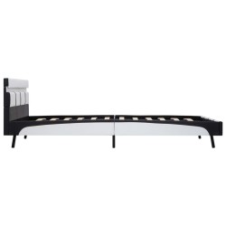 Cadre de lit avec LED sans matelas blanc 120x200 cm 