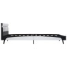 Cadre de lit avec LED sans matelas blanc 120x200 cm 