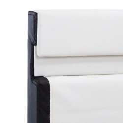 Cadre de lit avec LED sans matelas blanc 120x200 cm 