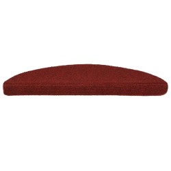 Tapis d'escalier autocollant 20 pcs rouge 56x17x3 cm 