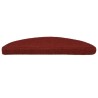 Tapis d'escalier autocollant 20 pcs rouge 56x17x3 cm 