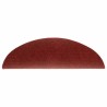 Tapis d'escalier autocollant 20 pcs rouge 56x17x3 cm 