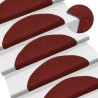 Tapis d'escalier autocollant 20 pcs rouge 56x17x3 cm 