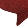 Tapis d'escalier autocollant 20 pcs rouge 56x17x3 cm 