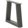 Pieds de table basse en forme de V, 2 pièces, anthracite, 30 x (30-31,3) cm, acier 