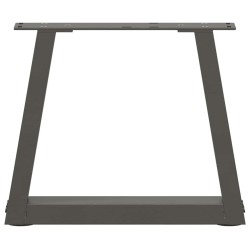 Pieds de table basse en forme de V, 2 pièces, anthracite, 30 x (30-31,3) cm, acier 