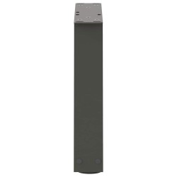 Pieds de table basse en forme de V, 2 pièces, anthracite, 30 x (30-31,3) cm, acier 