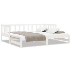 Lit de jour et lit gigogne sans matelas 90x190 cm bois massif 